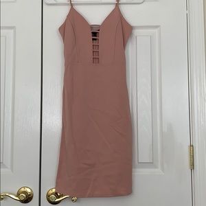 Pink bodycon dress